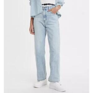 Levi's Women's High Waisted Straight Light Wash Relaxed Fit Jeans Stretch Modern